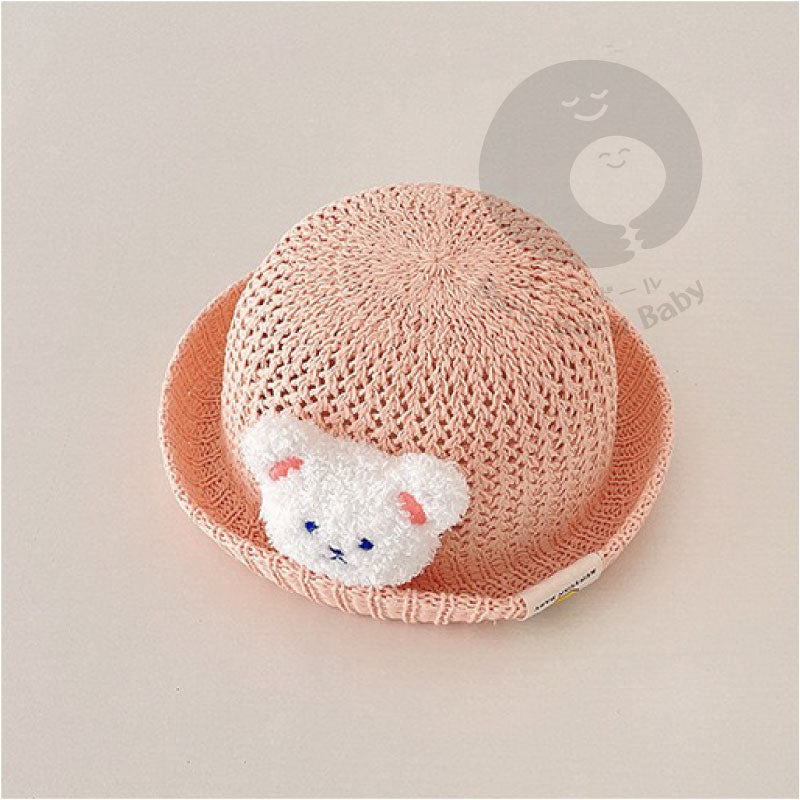 TOPI BAYI LUCU - POLAR BEAR BUCKET HAT -  TOPI BAYI 3D - BUCKET HAT BABY UNISEX