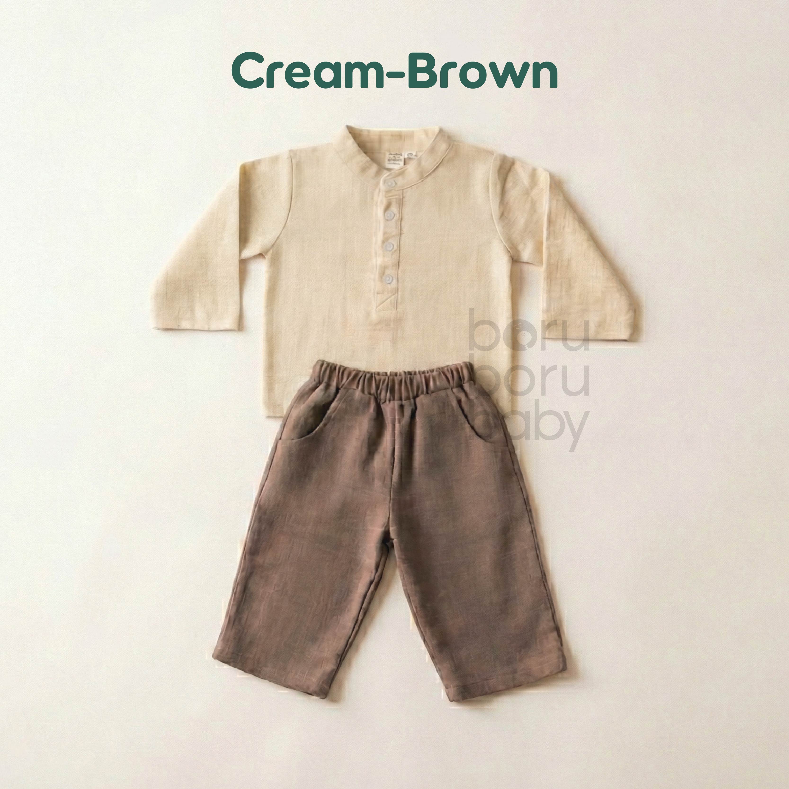 Baju Bayi Muslim Paket - Zayan Baju Koko Set - Kemeja Celana Casual