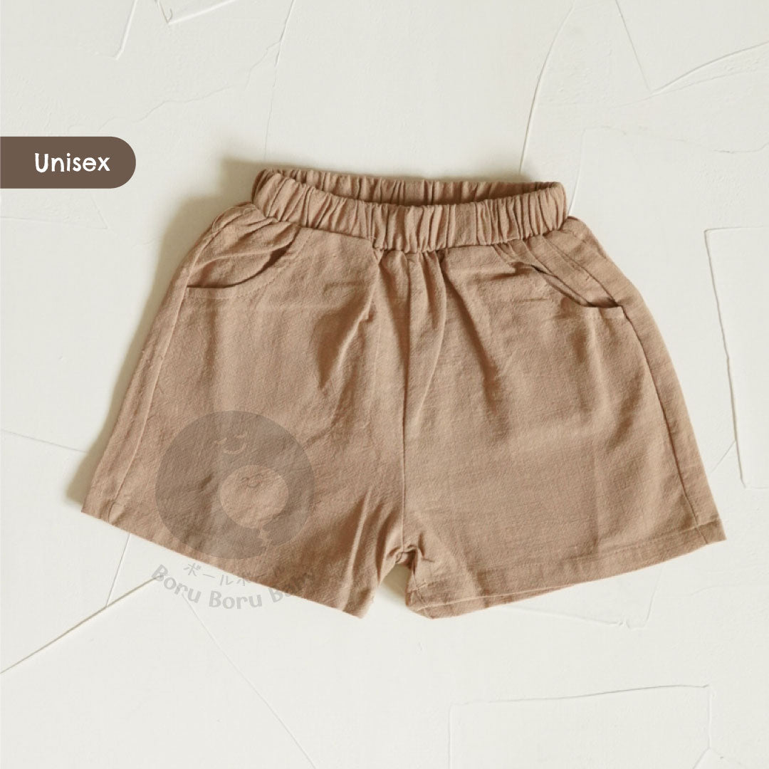 Baby Basic Short Pants - Celana Pendek Bayi Unisex - Celana Linen Bayi Premium