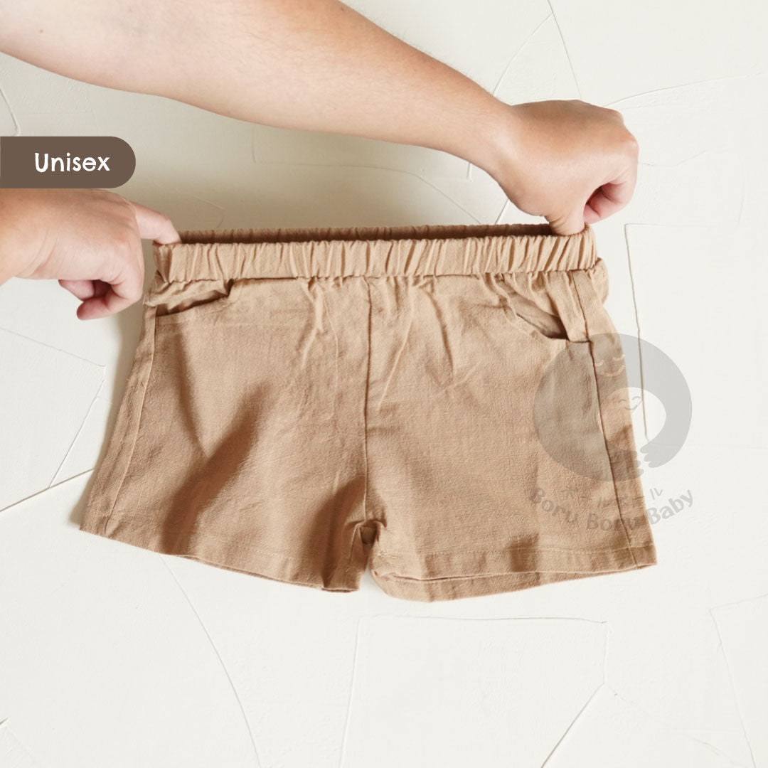 Baby Basic Short Pants - Celana Pendek Bayi Unisex - Celana Linen Bayi