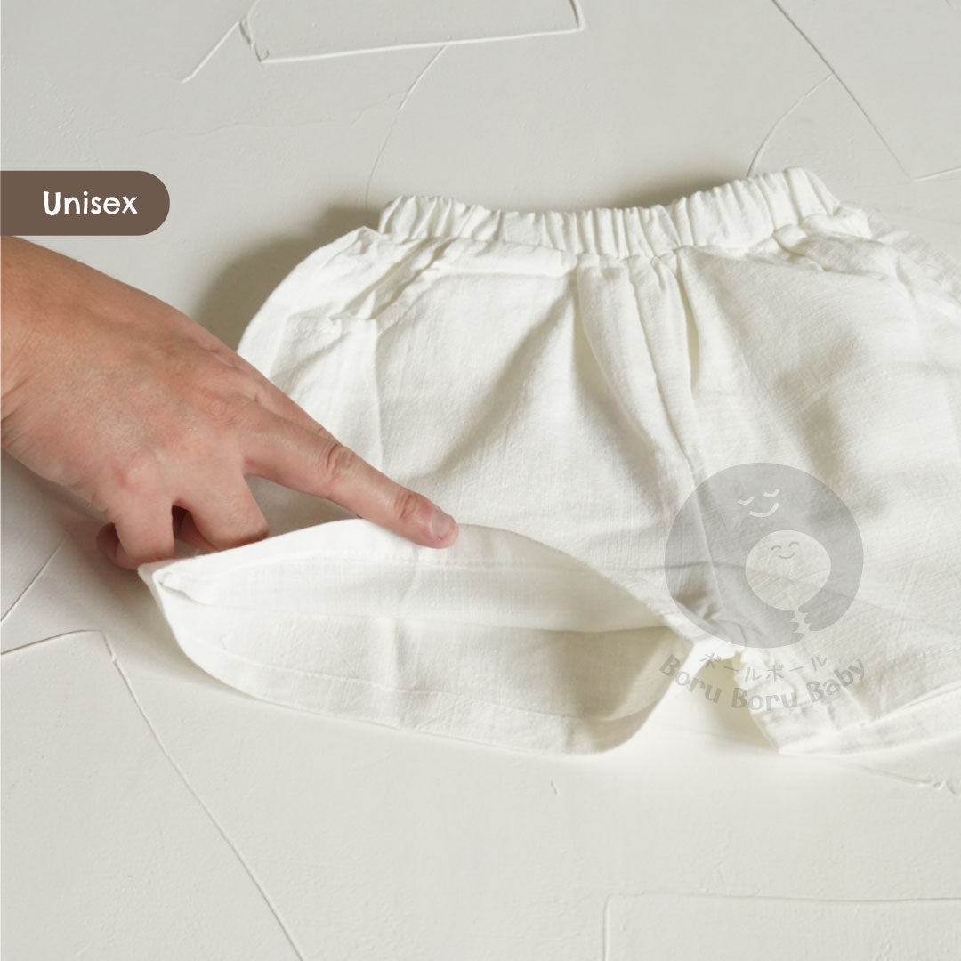 Baby Basic Short Pants - Celana Pendek Bayi Unisex - Celana Linen Bayi