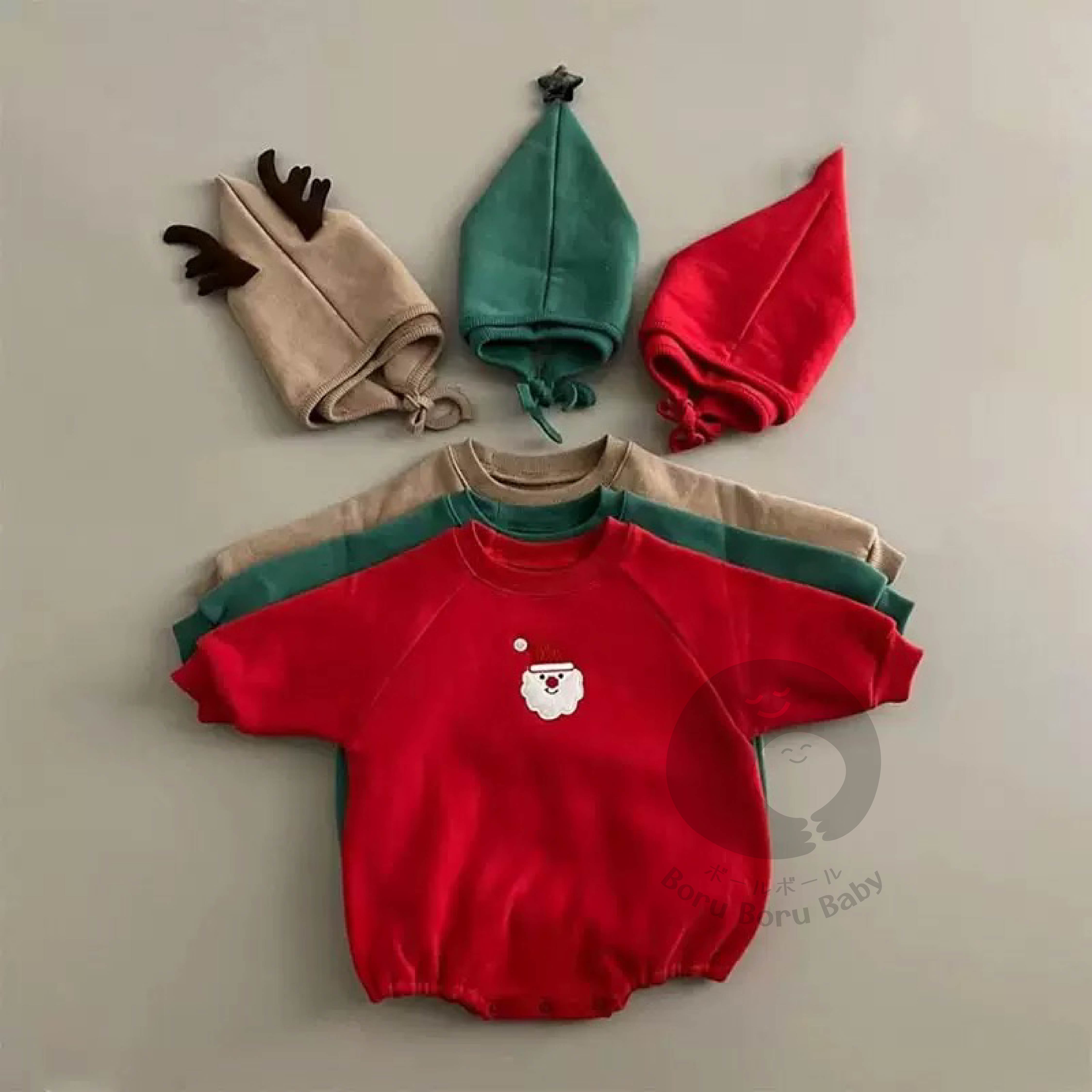 Baju bayi natal - Rudolf Sweater - kostum natal bayi