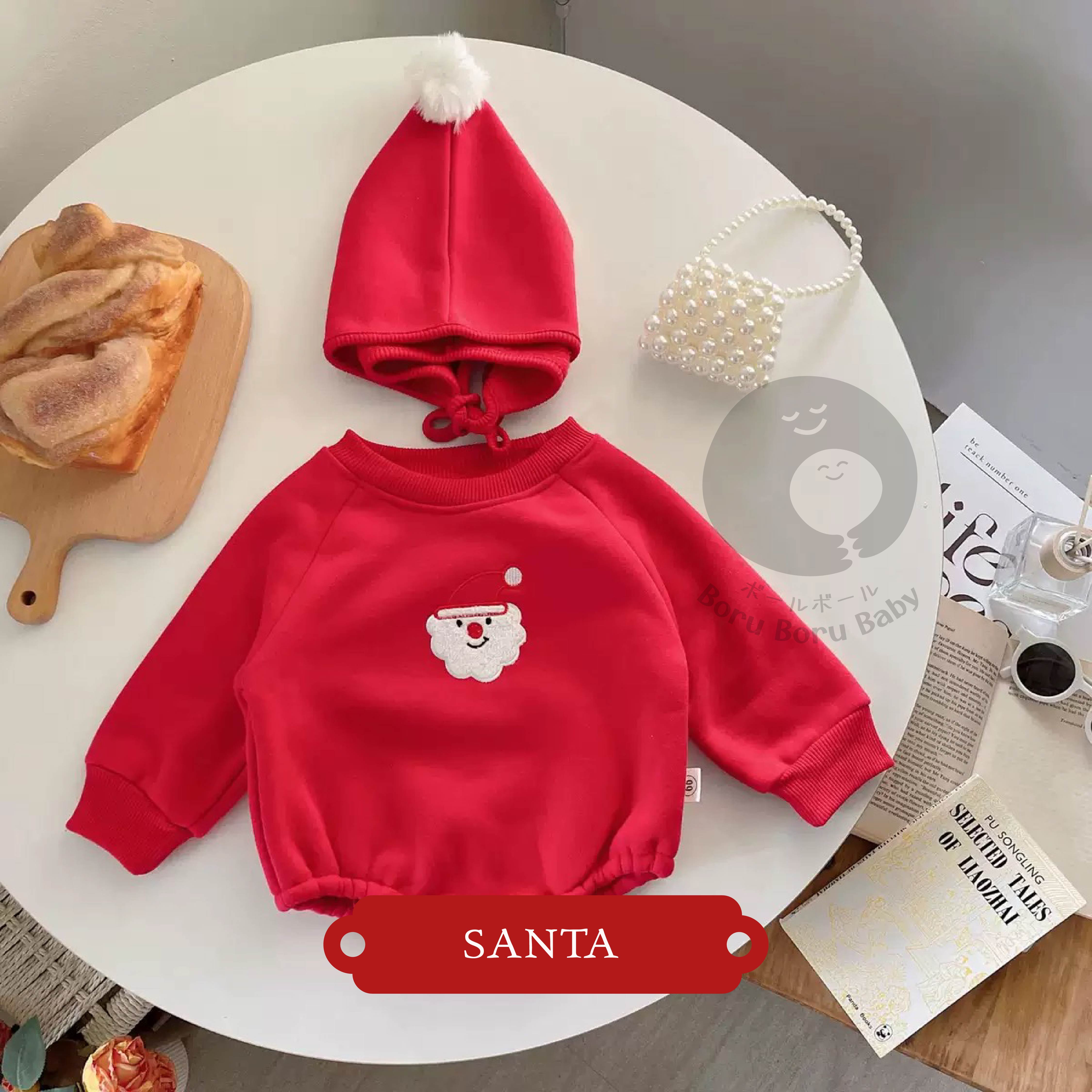 Baju bayi natal - Rudolf Sweater - kostum natal bayi