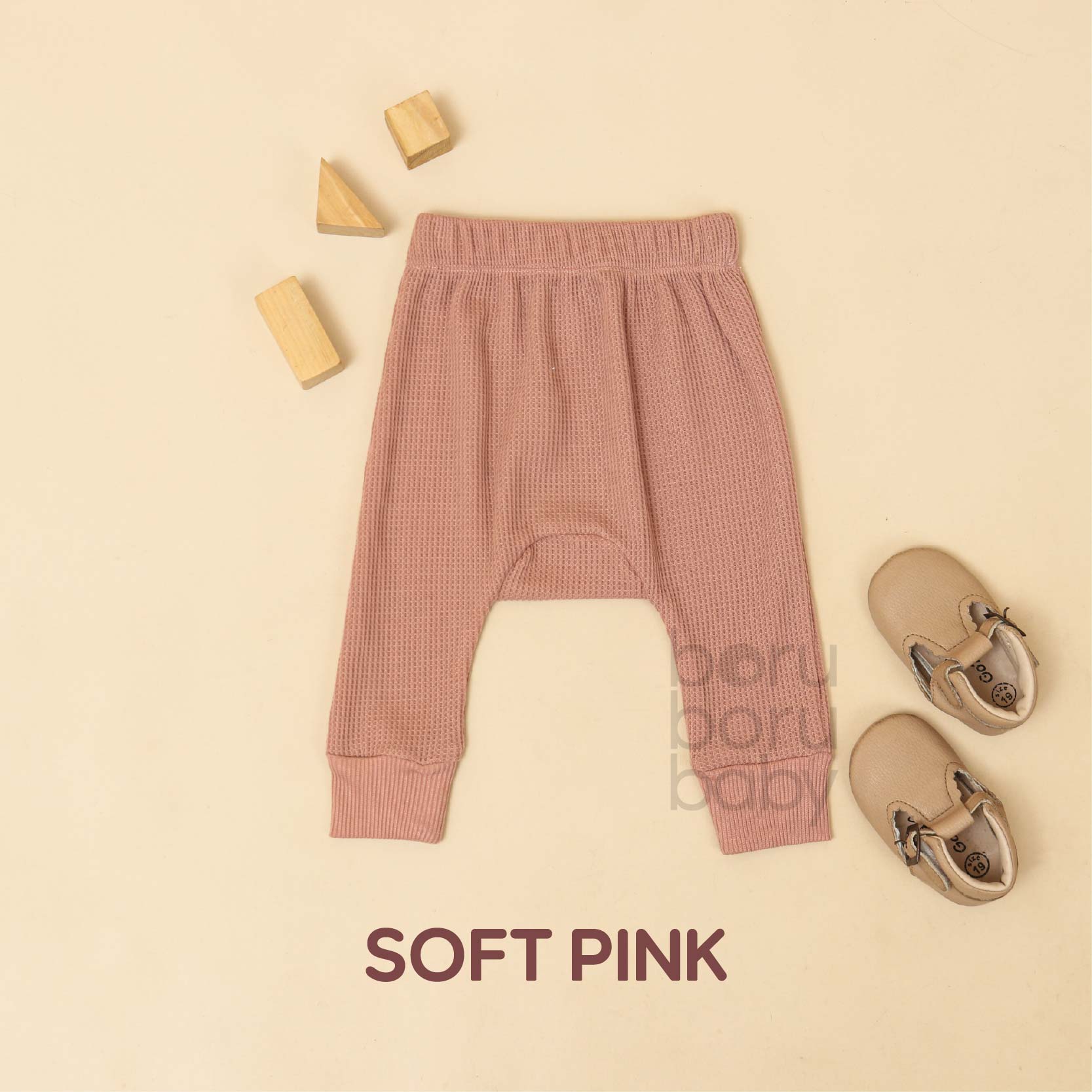 Legging Waffle Unisex - Celana Bayi Newborn - Celana Waffle Stretch Newborn