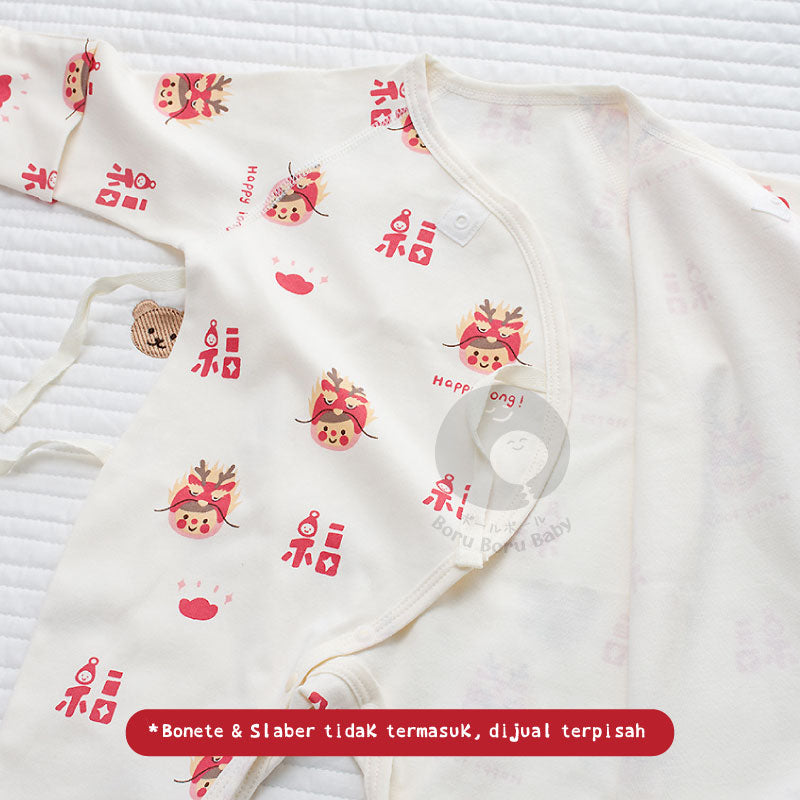 Cute Dragon Kimono Romper - Motif Naga Cheongsam