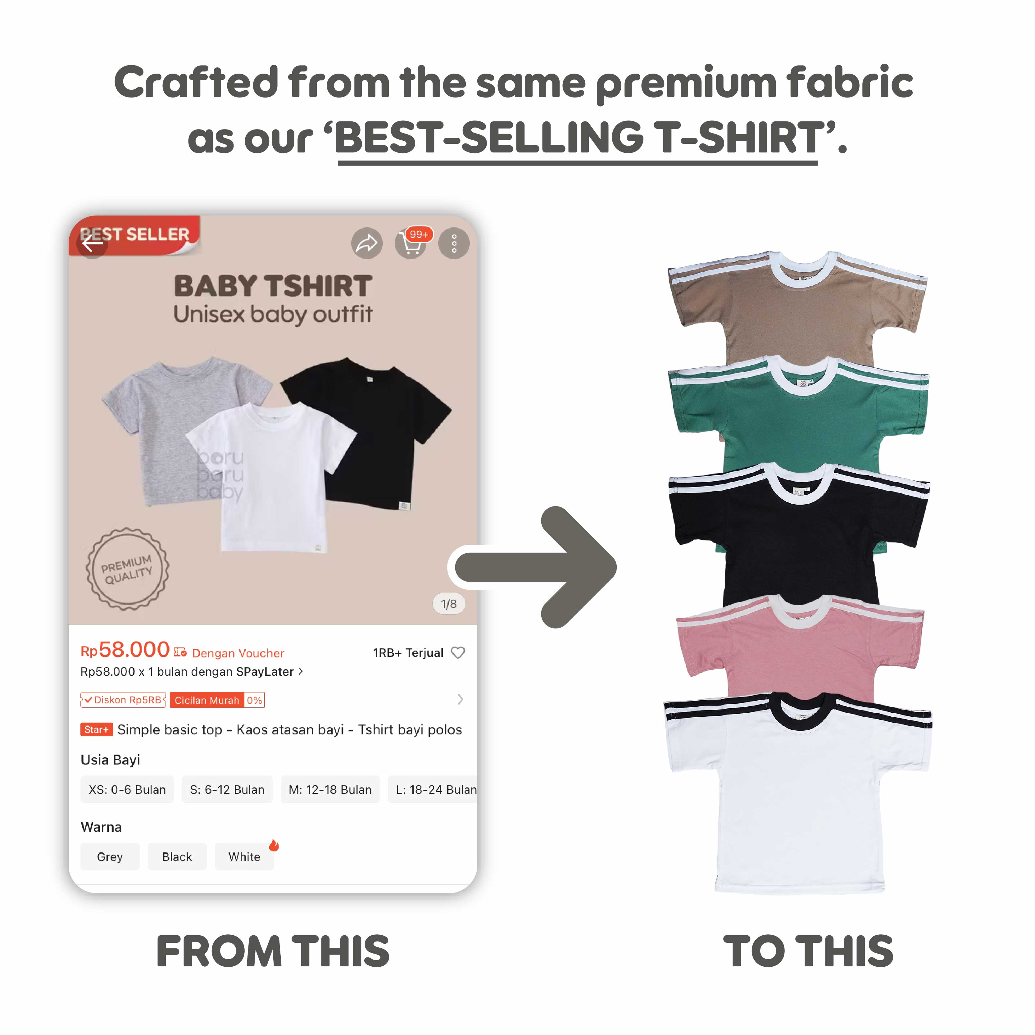 POLOO Tshirt - polo baby kids basic - polo Oversize Shirt anak sport