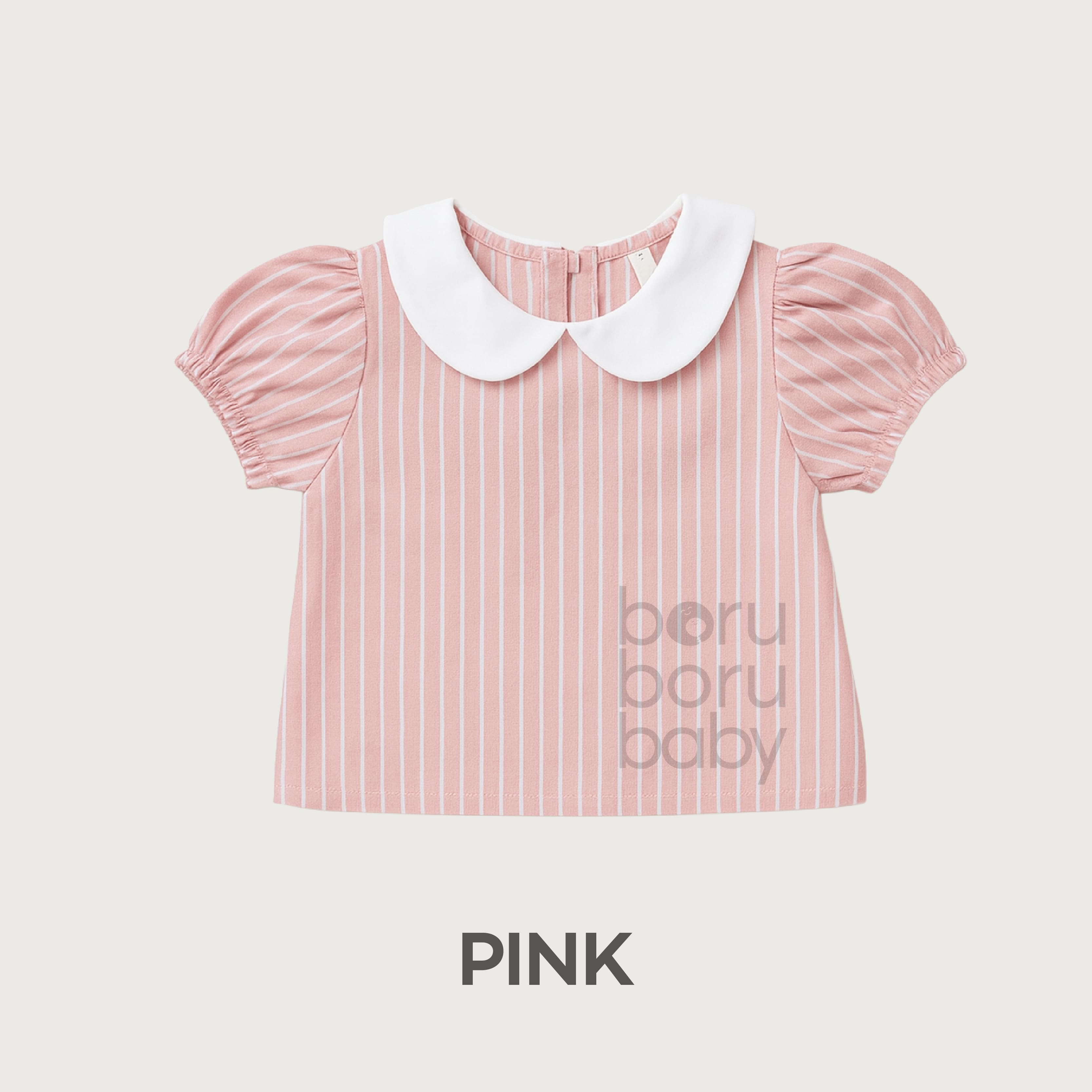 Aiko Blouse Baby Girl - Kemeja Blus Bayi Perempuan - Blouse Anak Kerah Bulat