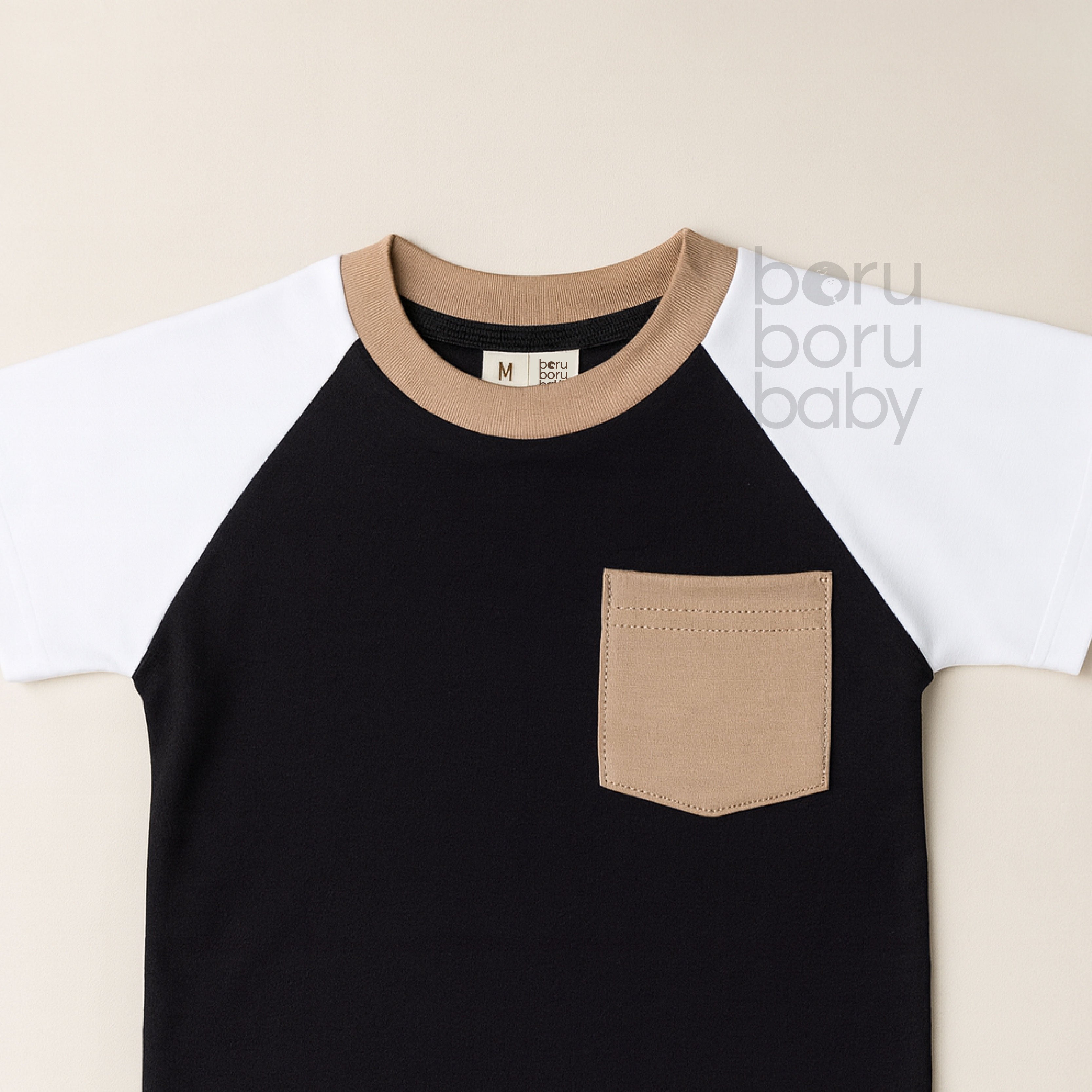 Mimo Raglan Tshirt - Kaos kombinasi basic bayi & anak - Oversize shirt