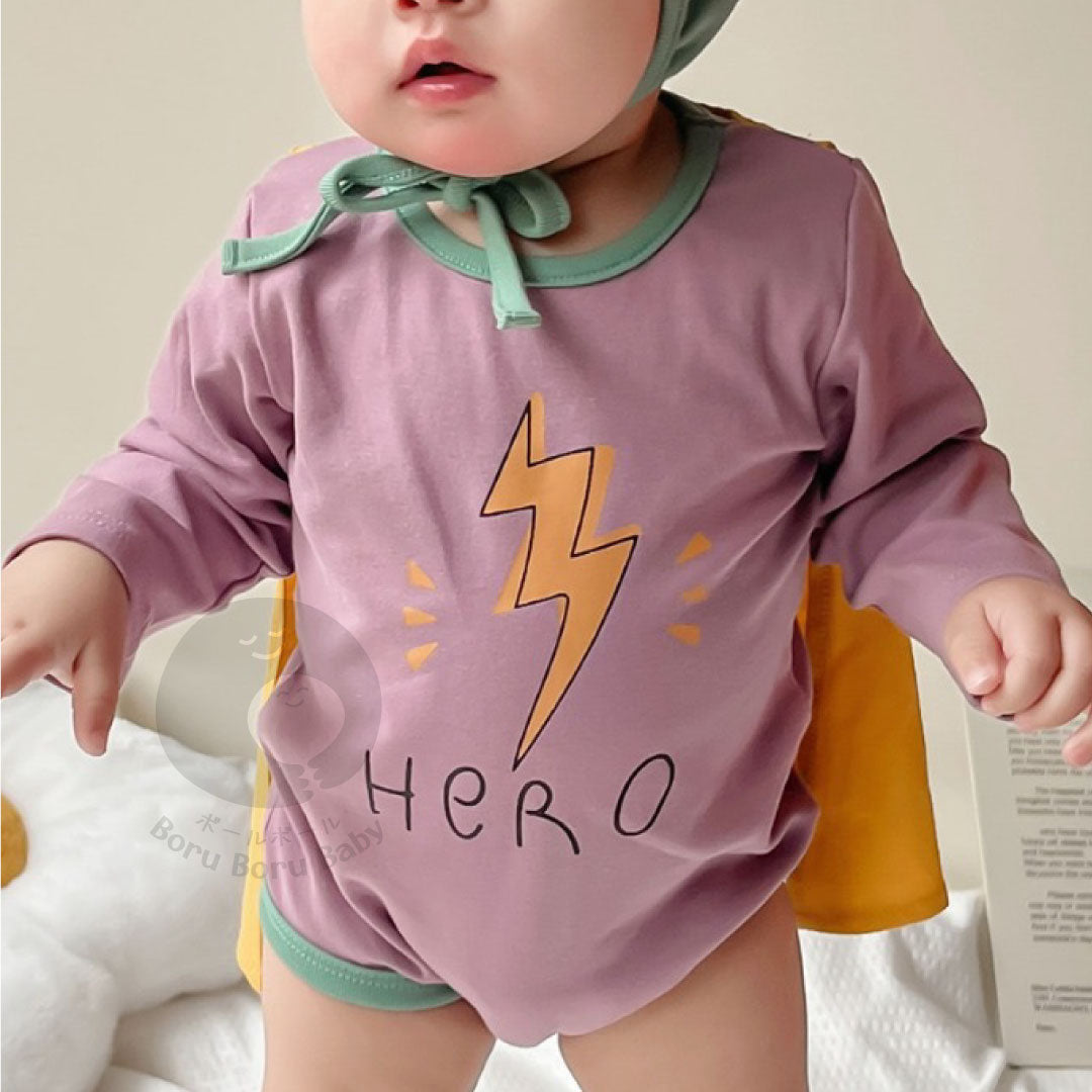 Super Hero Baby Romper UNISEX - Baju Bayi Model Pahlwanan - 3D Kostum Pahlawan Bayi