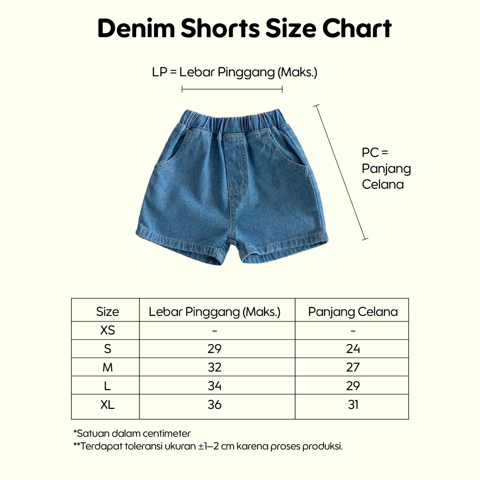 Baby Denim Short Pants