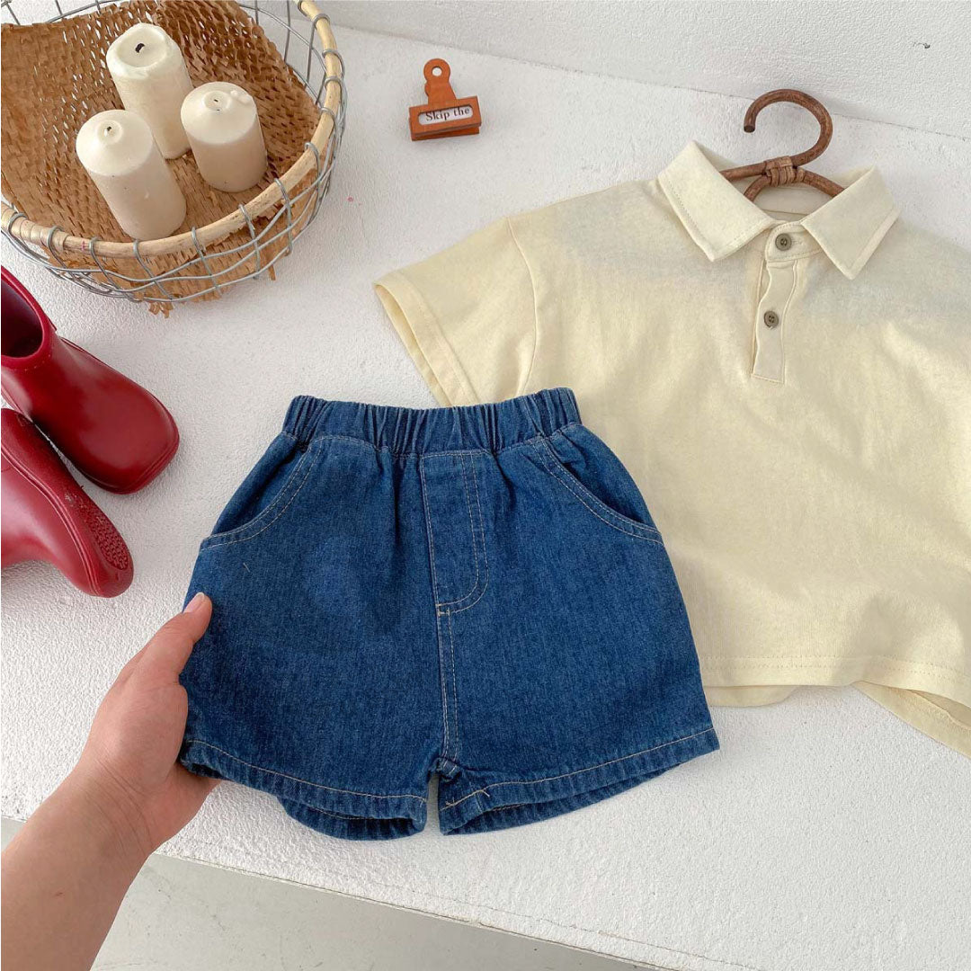 Baby Denim Short Pants - Celana Denim Jeans Bayi  - Celana Pendek Bayi