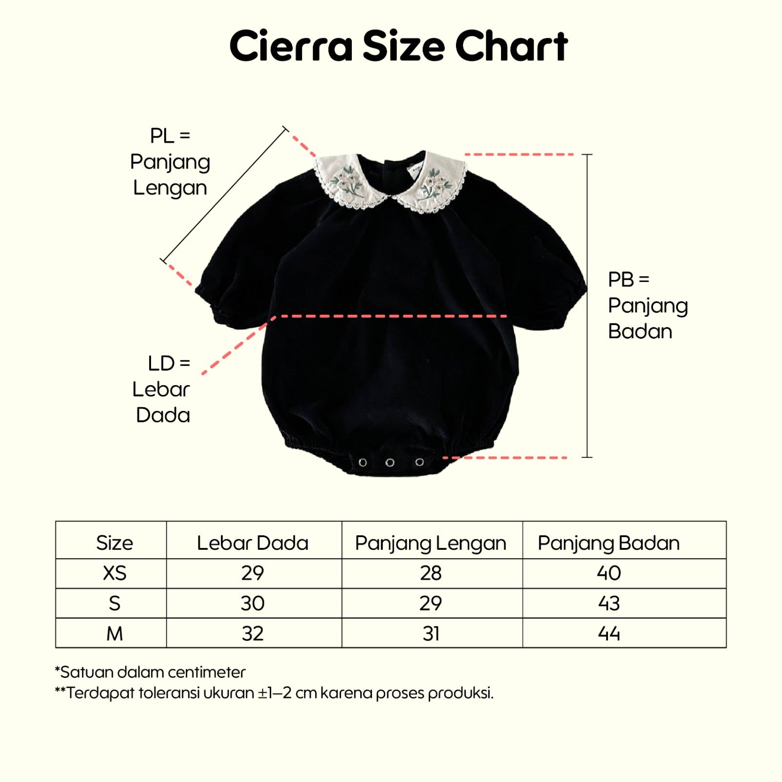 Black Cierra Baby Girl Romper