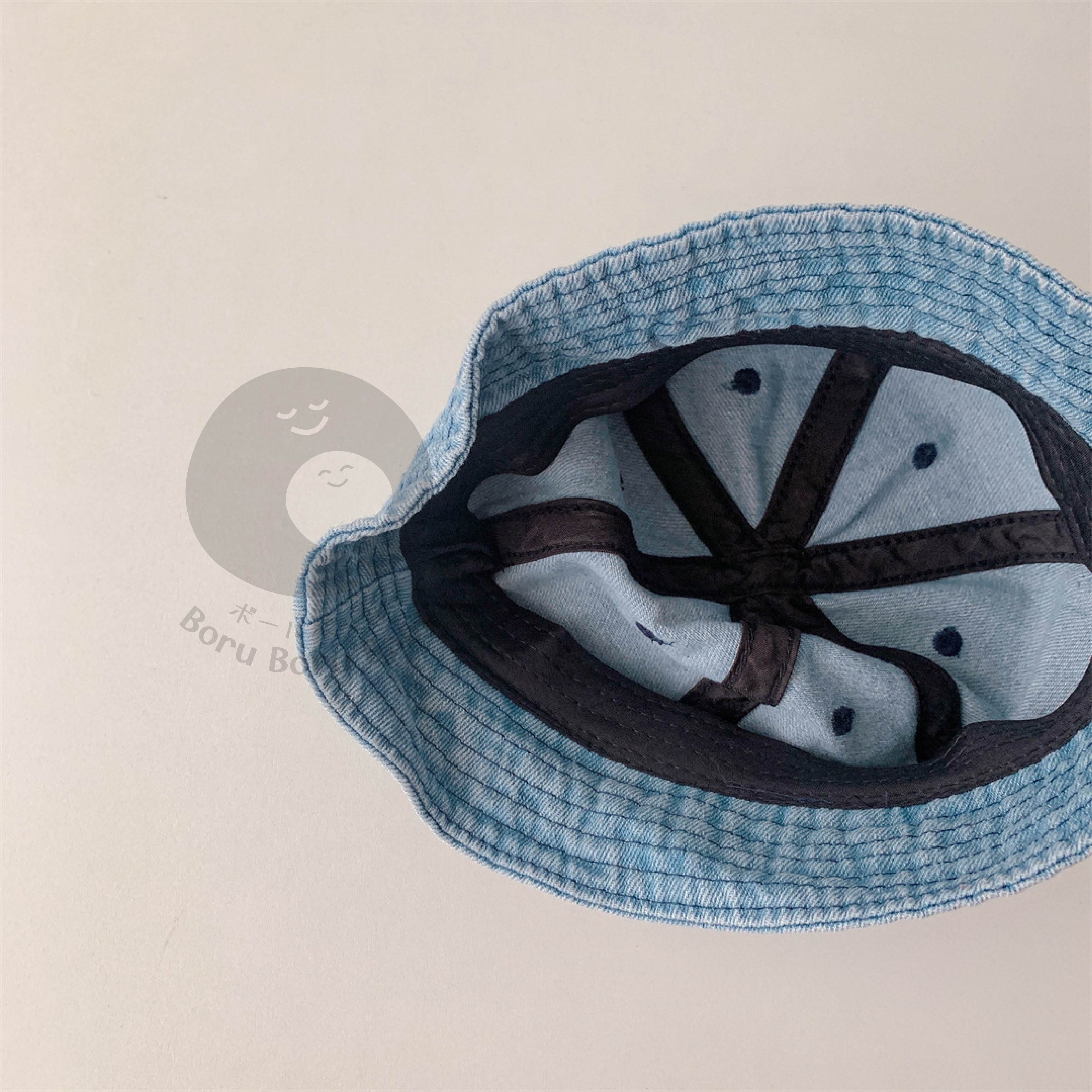 Topi denim bayi unisex - Lior Bucket Hat - Topi jeans outdoor anak