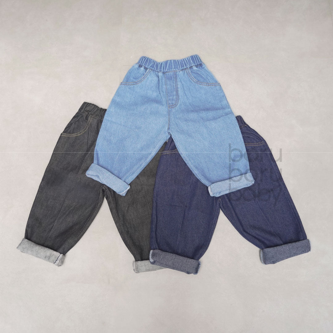 Unisex Celana Panjang Denim Bayi - Jeans Trouser - Baby Boy/Girl Denim Long Pants