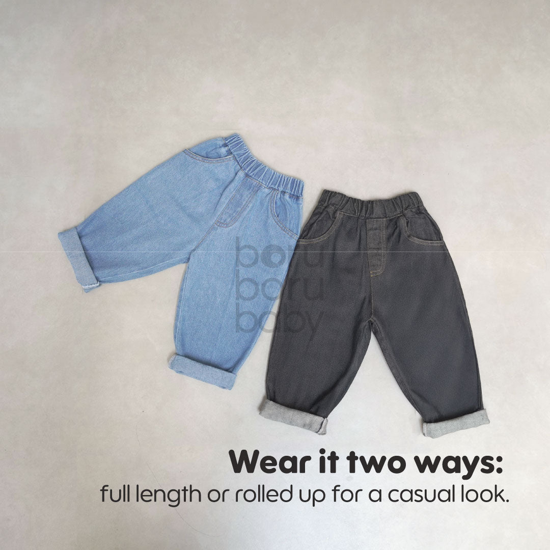 Unisex Celana Panjang Denim Bayi - Jeans Trouser - Baby Boy/Girl Denim Long Pants