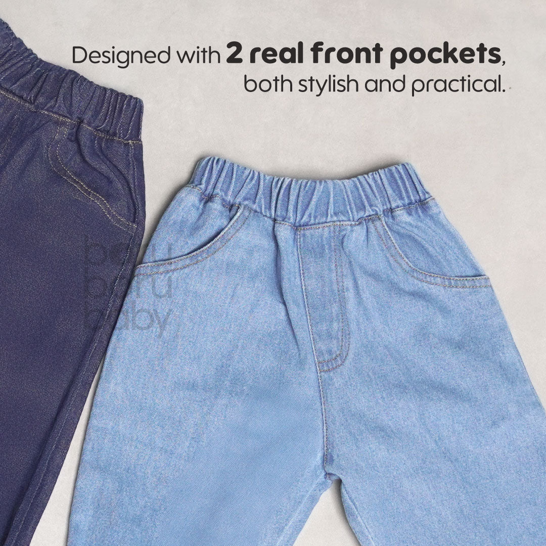 Unisex Celana Panjang Denim Bayi - Jeans Trouser - Baby Boy/Girl Denim Long Pants