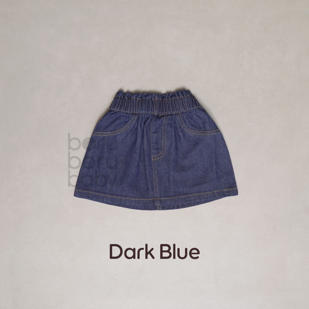 Rok Denim Bayi - Rok Celana Anak Perempuan - Baby Girl Denim Skirt