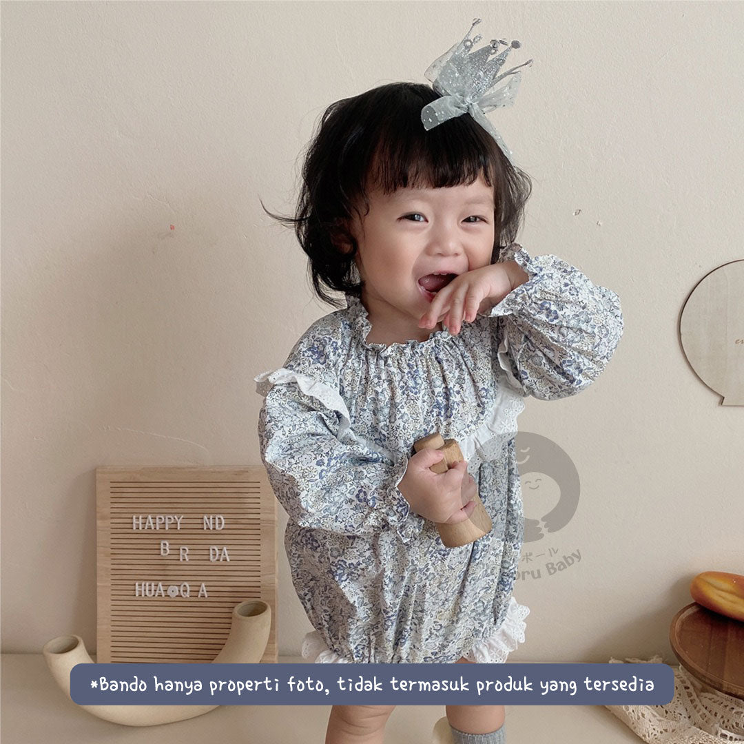 Aoi Romper - Dress Bayi Motif Bunga - Baju Anak Korean Japan Style