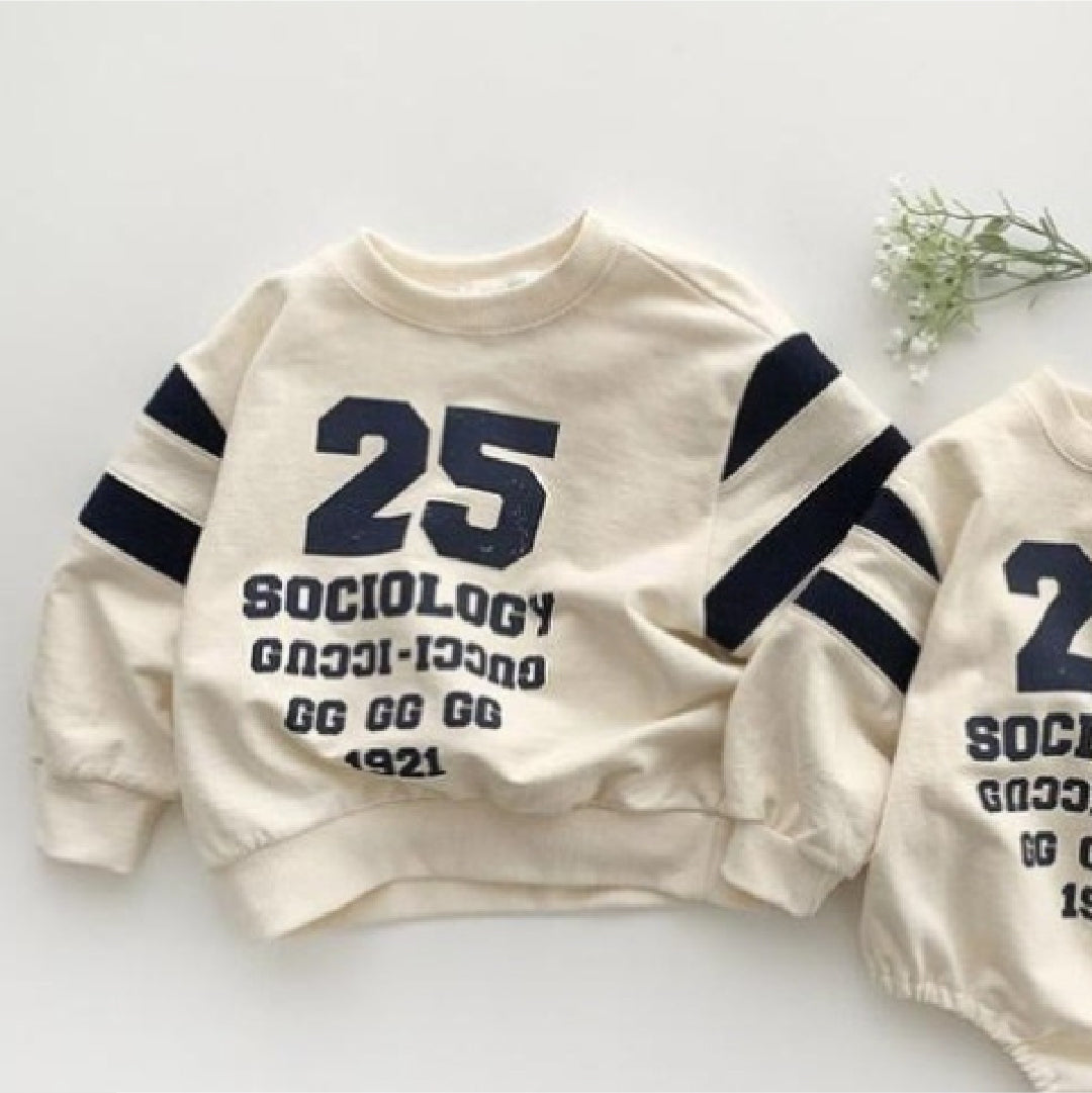 Baseball Sweater Romper - Sweater Bayi - Baju Baby Basic Streetwear