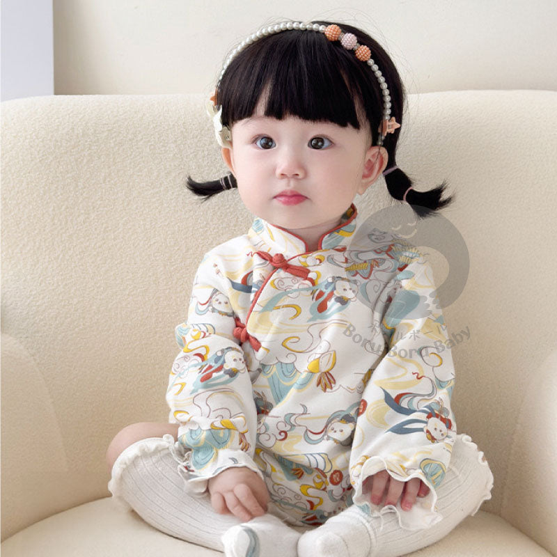 Baju bayi Imlek - Cloud Blossom Kimono - Cheongsam Chinese New Year - Baju Sinchia