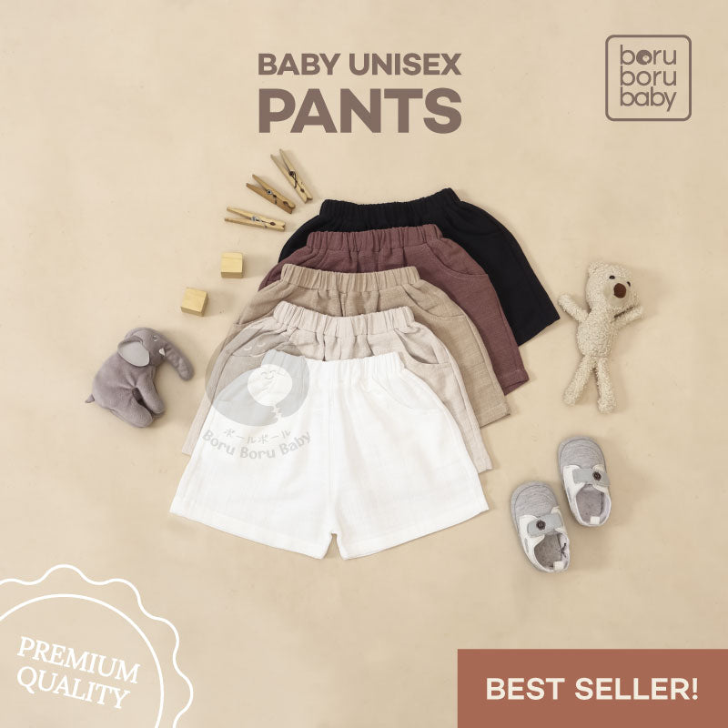 Baby Basic Linen Short Pants