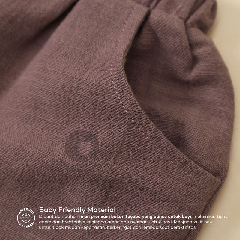 Baby Basic Short Pants - Celana Pendek Bayi Unisex - Celana Linen Bayi