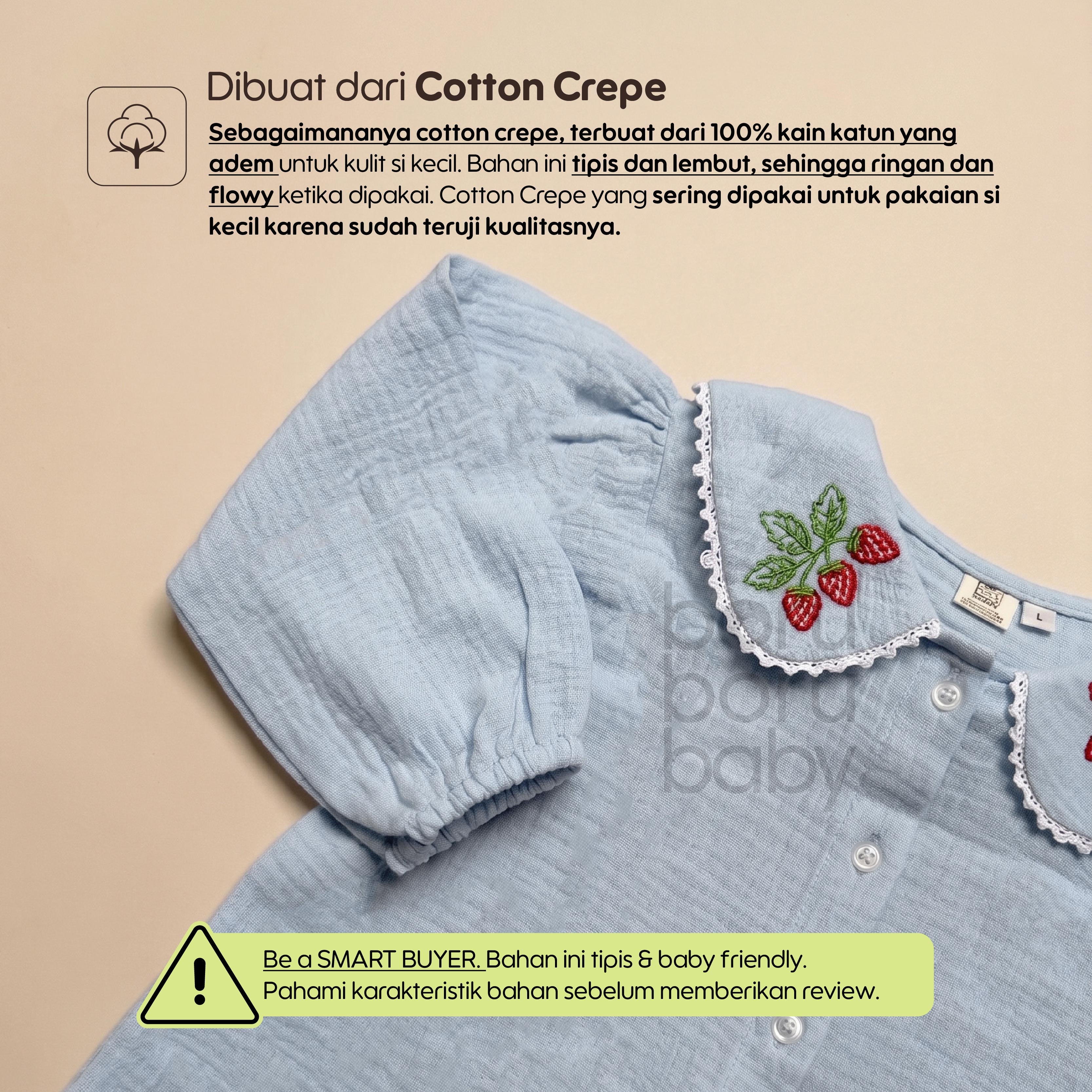 Mina Shirt Baby Girl - Kemeja bayi perempuan - Baju Anak Perempuan