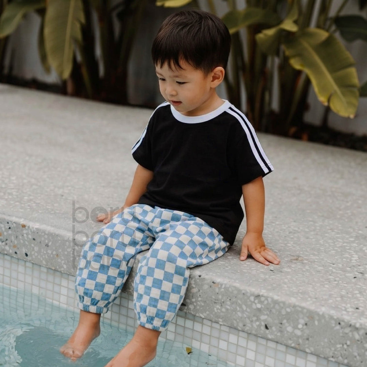 Maru Long Kids Pants - Celana Panjang Anak Stripe - Celana Tropis Anak