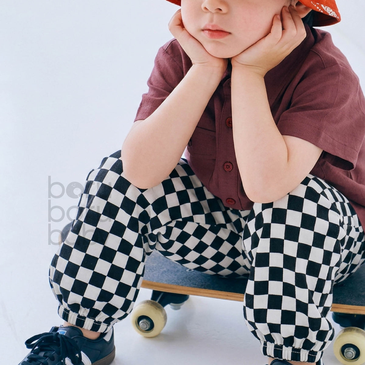 Maru Long Kids Pants - Celana Panjang Anak Stripe - Celana Tropis Anak