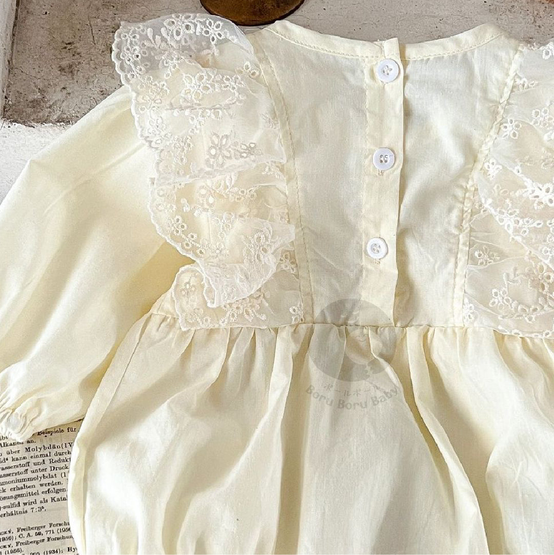 Ruka Romper - White Dress Bayi - Baju Anak Korean Style