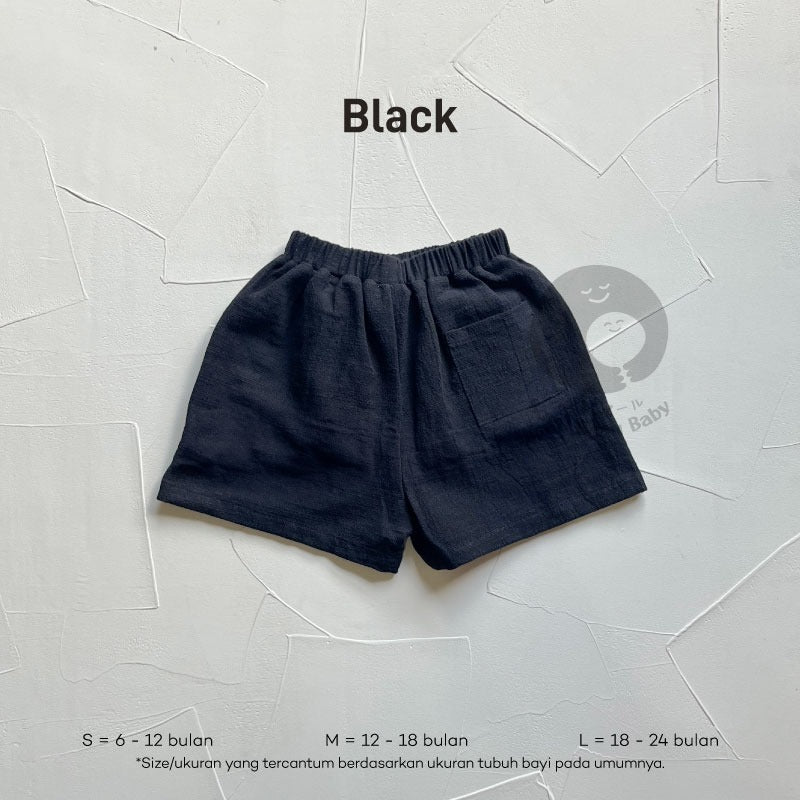 Baby Basic Short Pants - Celana Pendek Bayi Unisex - Celana Linen Bayi