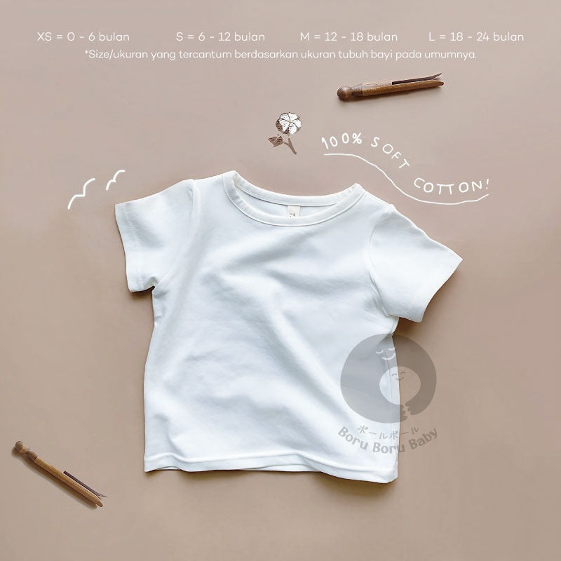 Simple basic top - Kaos atasan bayi - Tshirt bayi polos