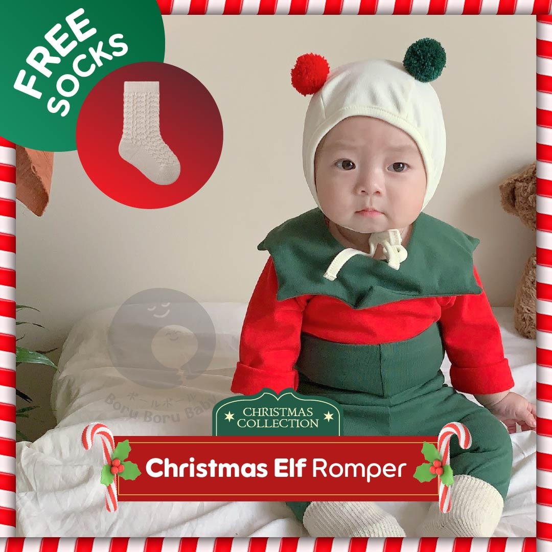 [12.12] Baju bayi natal - Christmas Elf romper - kostum natal bayi